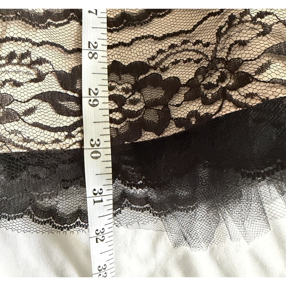 VTG 80s Jessica McClintock Gunne Sax Lace & Tull Gold Black Dress Party 9 / 10 - Picture 16 of 16
